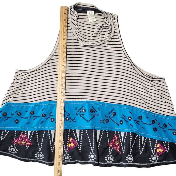 Free People Ivory North South Tank Top Embroidered  Womens Small - Picture 10 of 10